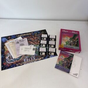 Might And Magic: Clouds Of Xeen, Vintage PC Game, 5.25 disc, 1992, CIB, First Ed